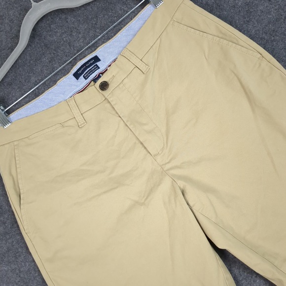 Tommy Hilfiger Other - Tommy Hilfiger Mens Regular Fit Stretch Chino Pants Khaki Tan 34x32 Casual Work